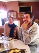Maya and Garrett at Mama Roux